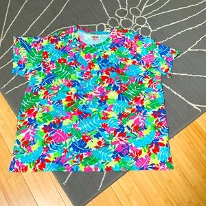 Lands End floral t shirt 2X